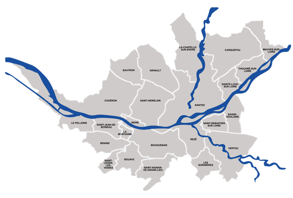 Zone d'intervention region nantaise